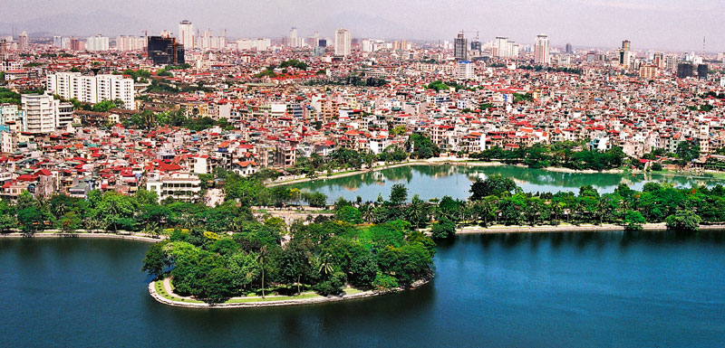 Beautiful images of pure lakes in Hanoi